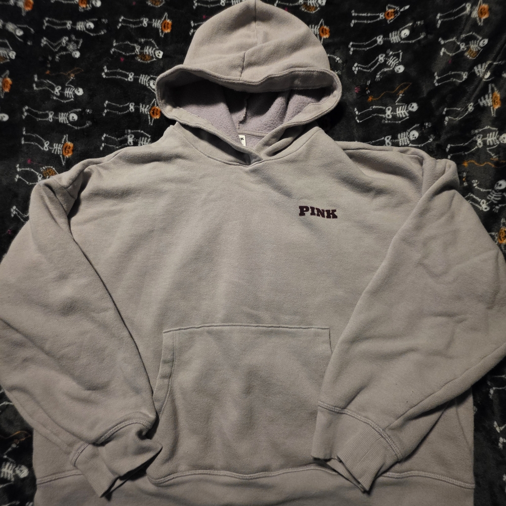 PINK Victoria's Secret Women's Hooded Sweatshirt in Light Purple
